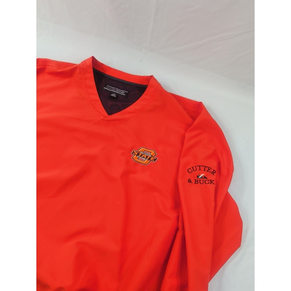 Oklahoma State Cowboys Large Orange V-Neck Pullover by Cutter‎ & Buck Weathertec